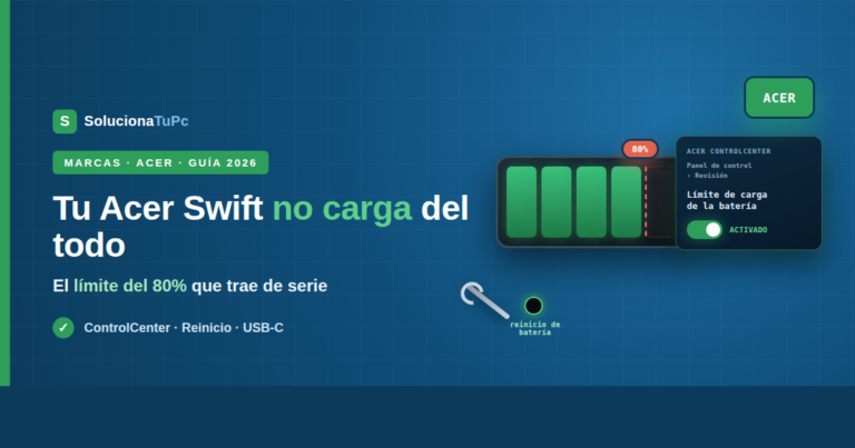 Acer Swift no carga la batería: comprobaciones paso a paso