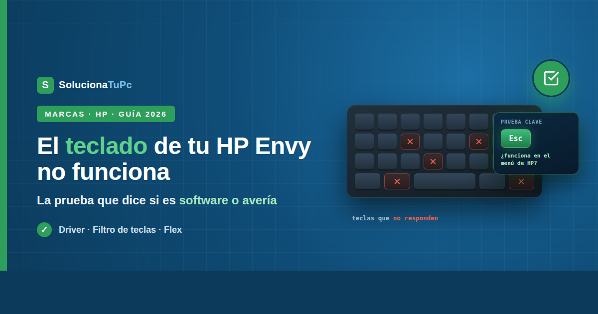 El teclado de mi HP Envy no funciona: soluciones paso a paso