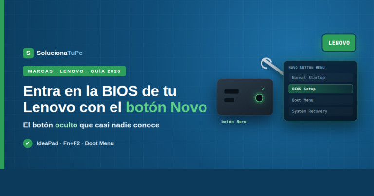 Cómo entrar en la BIOS de un Lenovo IdeaPad con el botón Novo
