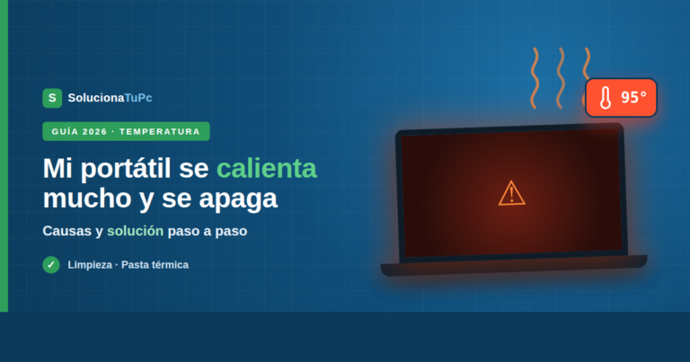 Mi portátil se calienta mucho y se apaga