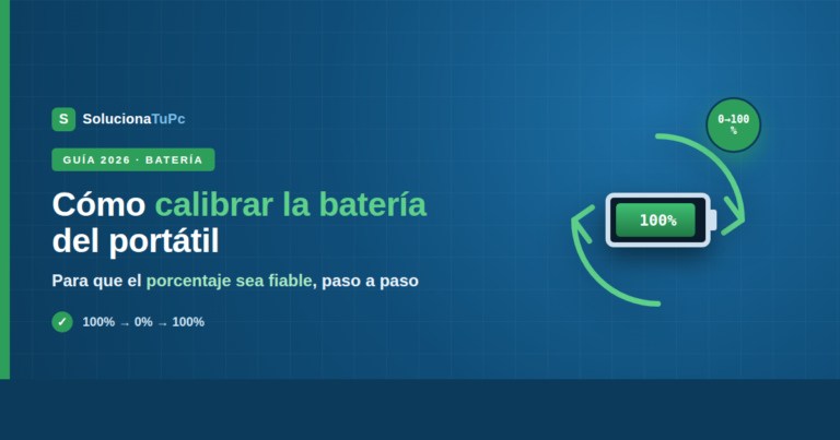 Cómo calibrar la batería de un portátil Windows correctamente
