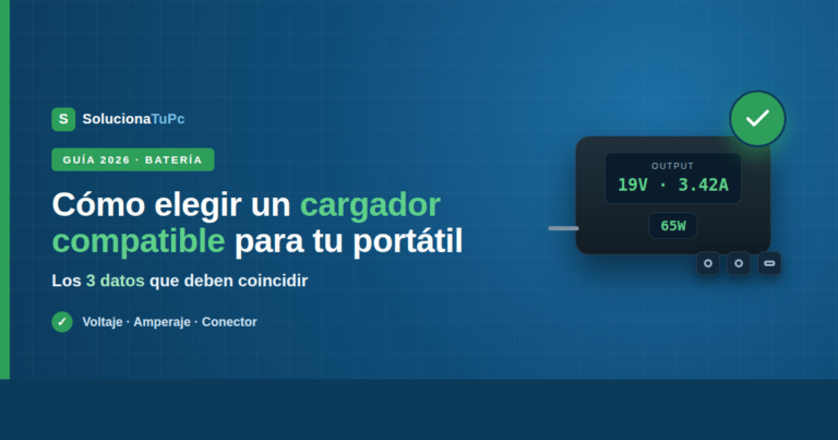 Cómo elegir un cargador universal compatible con tu portátil
