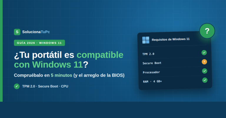 Cómo saber si tu portátil es compatible con Windows 11