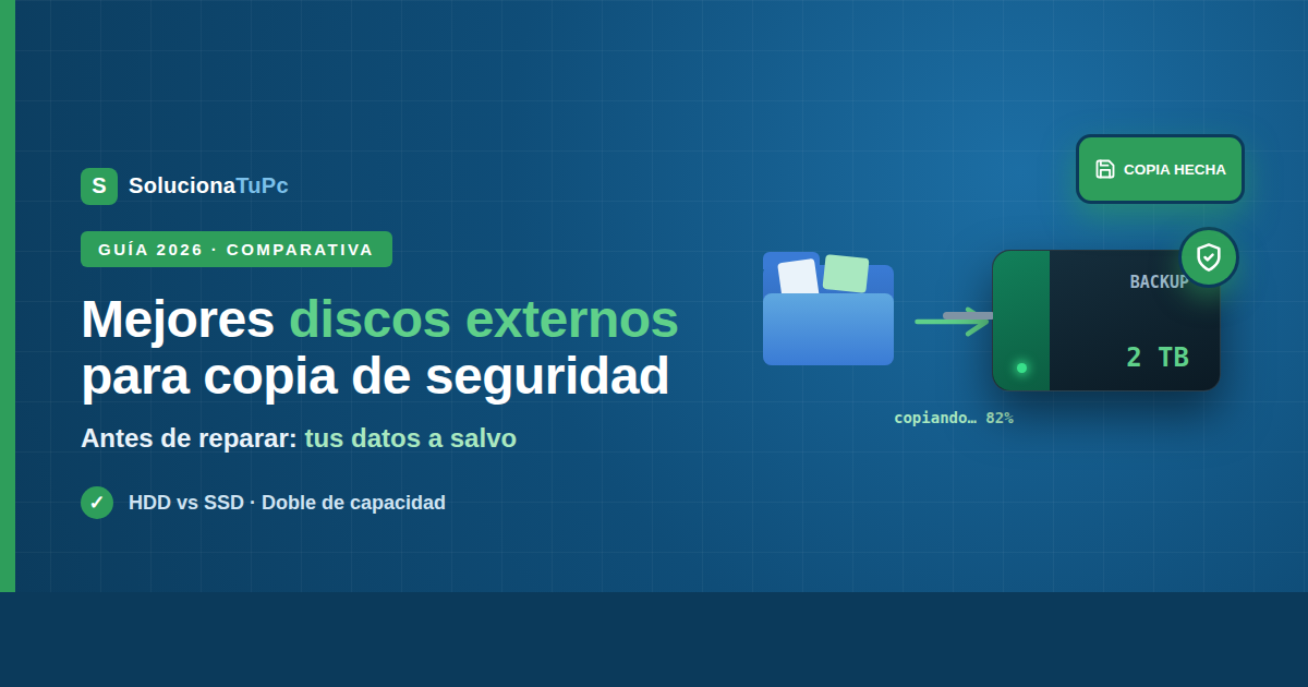 Mejores discos externos para hacer copia de seguridad antes de reparar